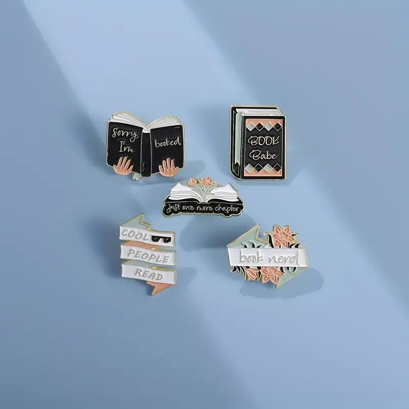 Charming Book-Themed Bibliophiles Pins • Bookish Enamel Pins