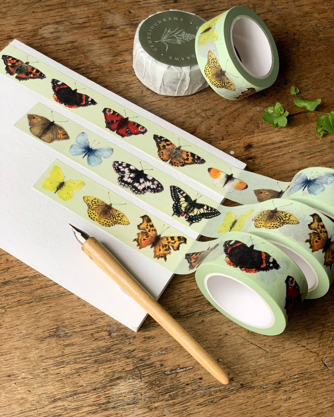 Washi Tape British Butterflies • Journaling Supplies