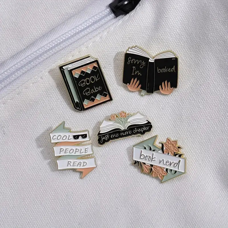 Charming Book-Themed Bibliophiles Pins • Bookish Enamel Pins