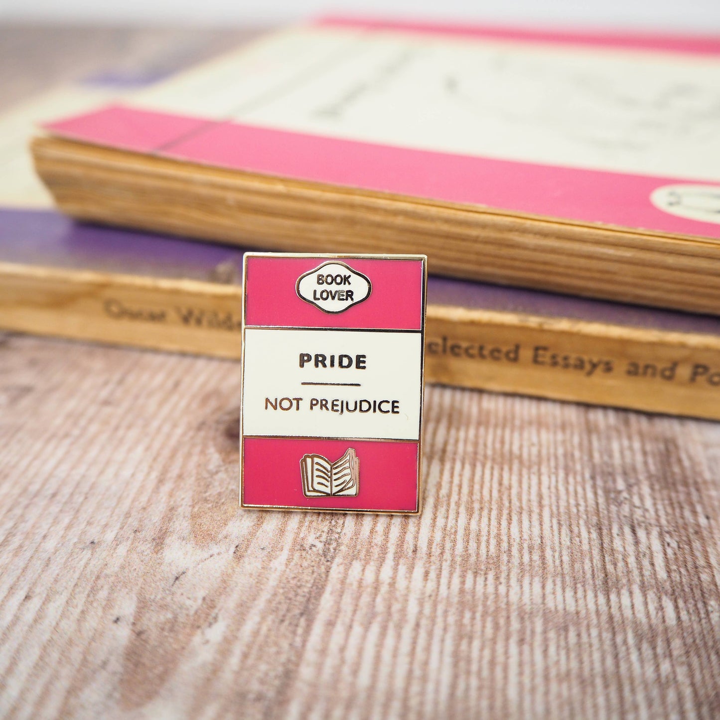 'Pride Not Prejudice' Book Lover Enamel Pin Badge