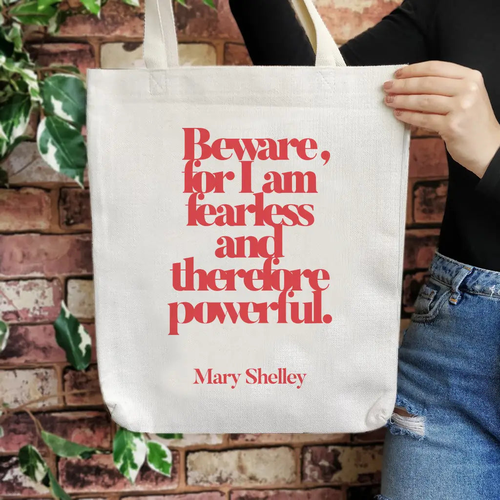 Mary Shelley Fearless & Powerful • Bookish Tote Bag