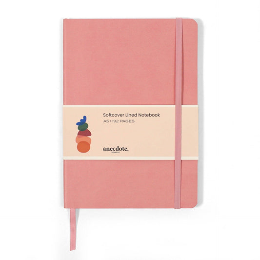 A5 Softcover Journal • Blush Pink / Lined