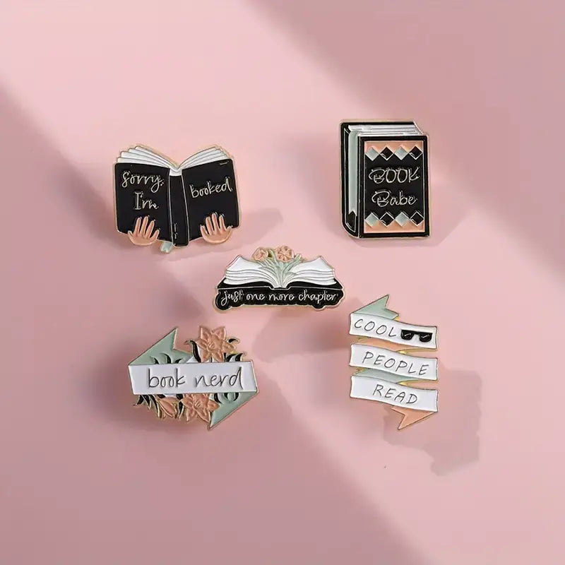 Charming Book-Themed Bibliophiles Pins • Bookish Enamel Pins