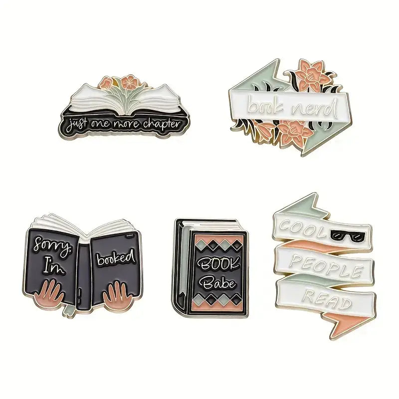 Charming Book-Themed Bibliophiles Pins • Bookish Enamel Pins